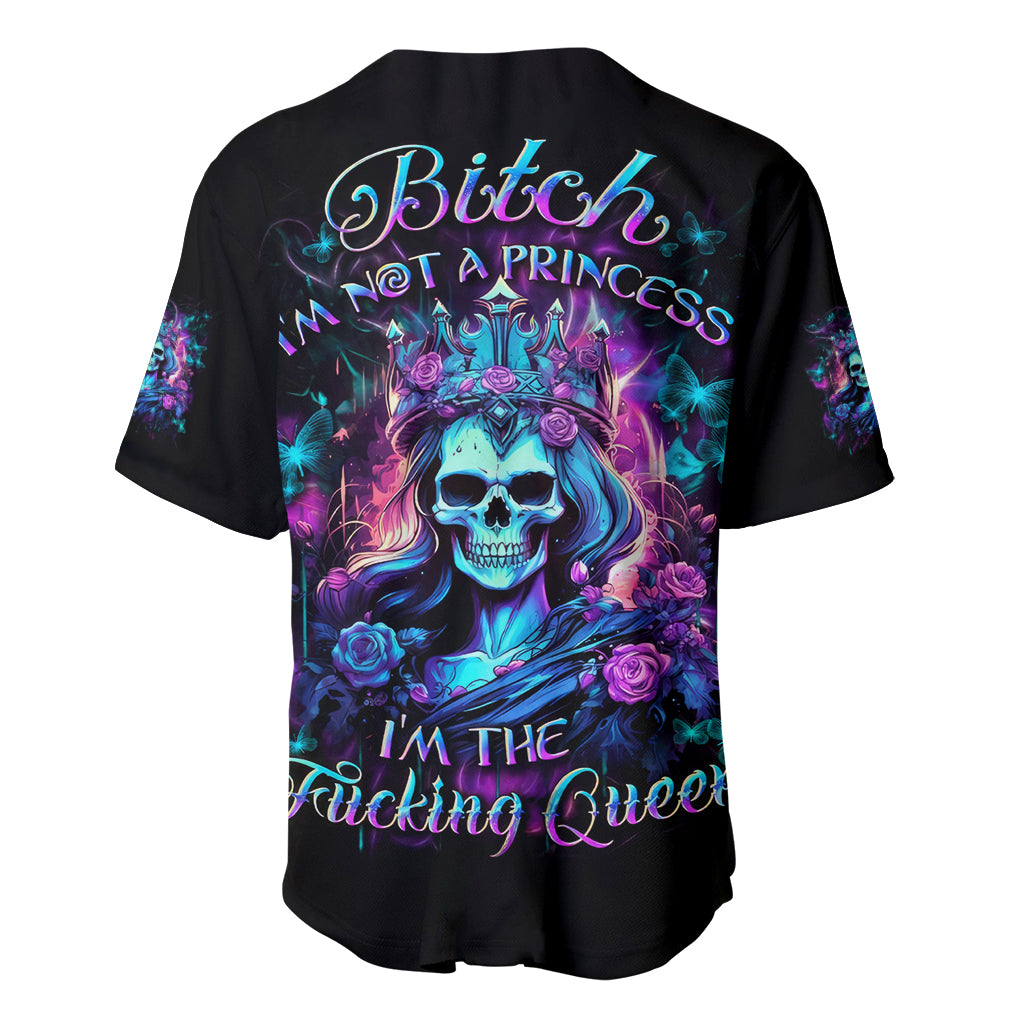 Queen Skull Baseball Jersey Bitch I'm The Fucking Queen - Wonder Print Shop