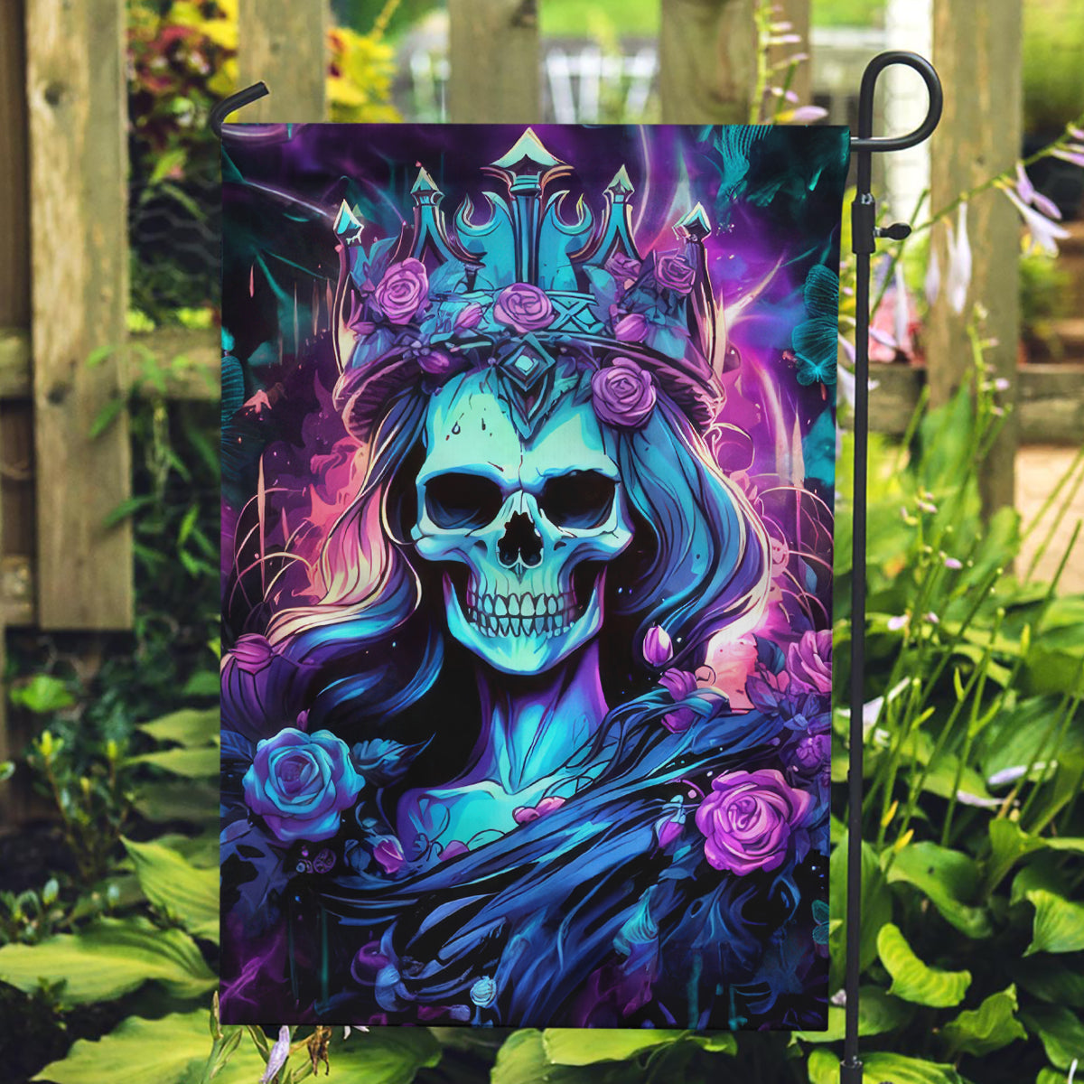 Queen Skull Garden Flag Bitch I'm The Fucking Queen - Wonder Print Shop