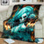 Flame Girl Skull Blanket Assuming I Was Like Most Girls Was Your First Mistake