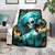 Flame Girl Skull Blanket Assuming I Was Like Most Girls Was Your First Mistake