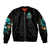 Flame Girl Skull Sleeve Zip Bomber Jacket Assuming I Was Like Most Girls Was Your First Mistake