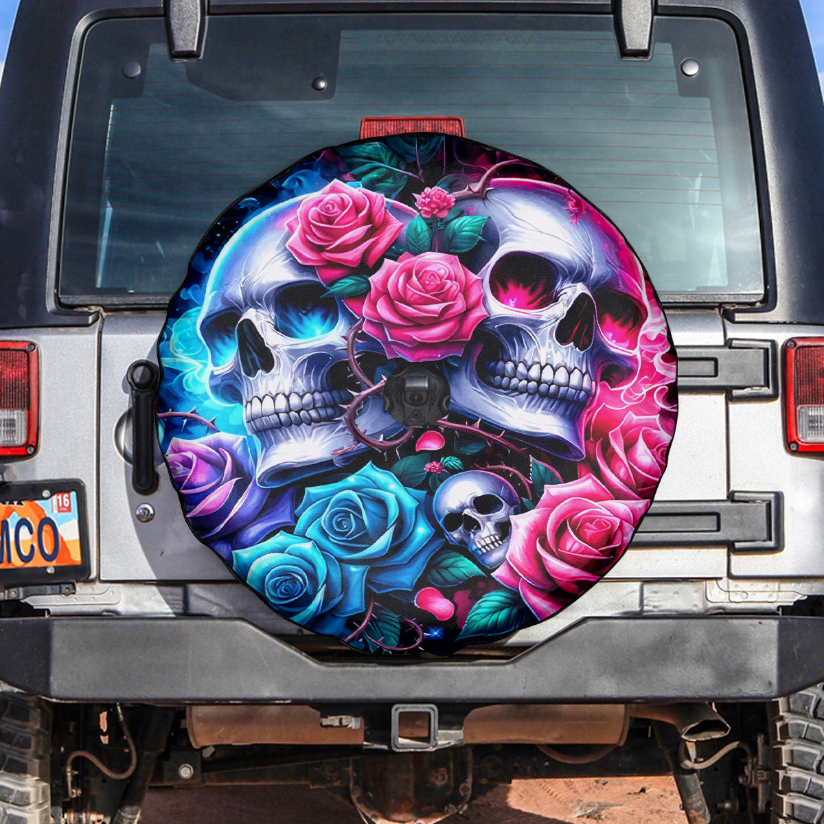 Couple Skull Spare Tire Cover I Could Be Your Best Friend Or Your Worst Fucking Enemy - Wonder Print Shop