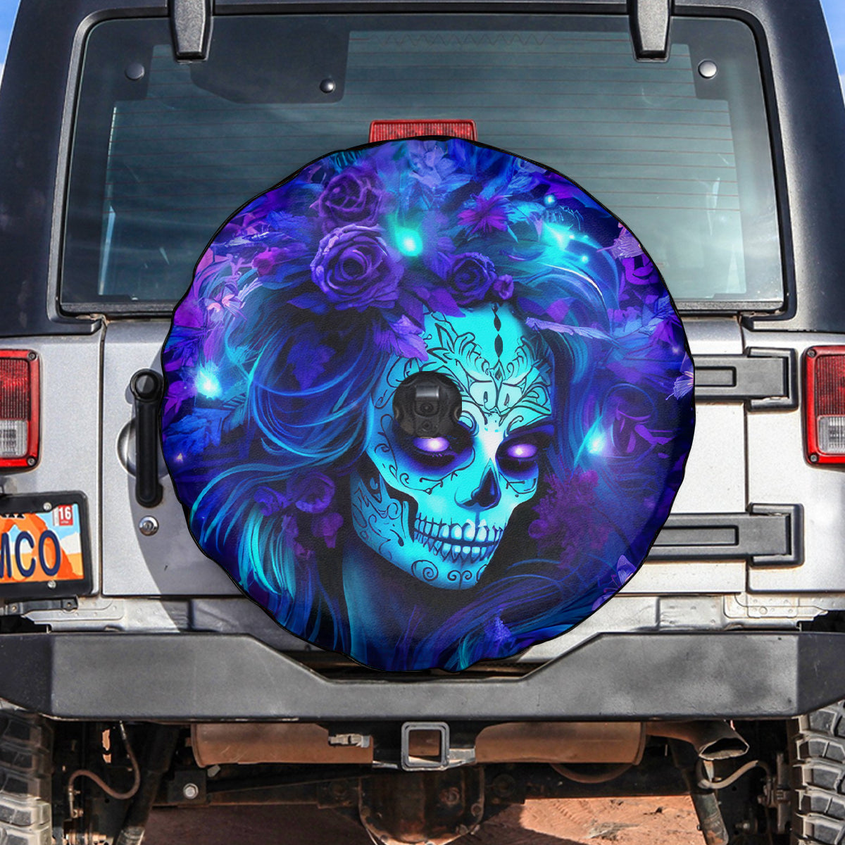 Skull Girl Spare Tire Cover Yes I'm A Bitch But Not Yours - Wonder Print Shop