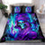 Flame Girl Skull Bedding Set The Good Girl In Me Got Tired Of The Bullshit - Wonder Print Shop