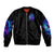 Flame Girl Skull Bomber Jacket The Good Girl In Me Got Tired Of The Bullshit - Wonder Print Shop