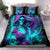 Flame Girl Skull Bedding Set The Good Girl In Me Got Tired Of The Bullshit - Wonder Print Shop