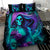 Flame Girl Skull Bedding Set The Good Girl In Me Got Tired Of The Bullshit - Wonder Print Shop