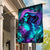 Flame Girl Skull Garden Flag The Good Girl In Me Got Tired Of The Bullshit - Wonder Print Shop