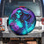 Flame Girl Skull Spare Tire Cover The Good Girl In Me Got Tired Of The Bullshit - Wonder Print Shop