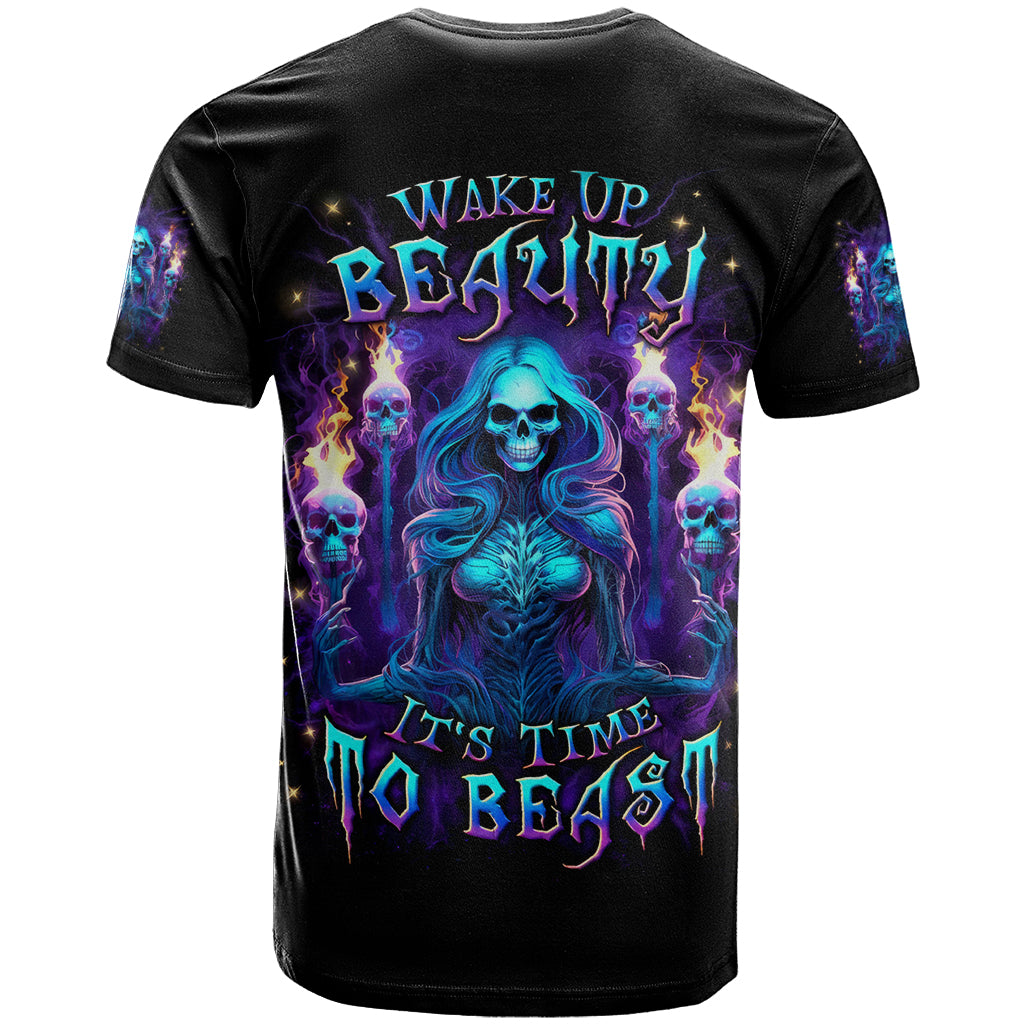 Witch Skull T Shirt Wake Up Beasuty I't Time To Beast