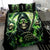 Flame Reaper Skull Bedding Set I'm Not Anti Social I'm Just Not User Friendly - Wonder Print Shop