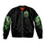 Flame Reaper Skull Bomber Jacket I'm Not Anti Social I'm Just Not User Friendly - Wonder Print Shop