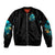 Witch Skull Sleeve Zip Bomber Jacket She Whispered Back Iam The Storm