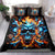 Flame Skull Bedding Set When I Was Born The Devil Said Ohh Shit Competition - Wonder Print Shop