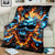 Flame Skull Blanket When I Was Born The Devil Said Ohh Shit Competition