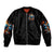 Flame Skull Bomber Jacket When I Was Born The Devil Said Ohh Shit Competition - Wonder Print Shop