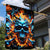 Flame Skull Garden Flag When I Was Born The Devil Said Ohh Shit Competition - Wonder Print Shop