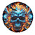 Flame Skull Spare Tire Cover When I Was Born The Devil Said Ohh Shit Competition - Wonder Print Shop