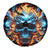 Flame Skull Spare Tire Cover When I Was Born The Devil Said Ohh Shit Competition - Wonder Print Shop