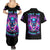 Thunder Skull Couples Matching Summer Maxi Dress and Hawaiian Shirt Love Me Like My Demons Do - Wonder Print Shop