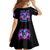 Thunder Skull Family Matching Long Sleeve Bodycon Dress and Hawaiian Shirt Love Me Like My Demons Do - Wonder Print Shop