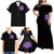 Thunder Skull Family Matching Off Shoulder Maxi Dress and Hawaiian Shirt Love Me Like My Demons Do - Wonder Print Shop