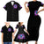 Thunder Skull Family Matching Short Sleeve Bodycon Dress and Hawaiian Shirt Love Me Like My Demons Do - Wonder Print Shop