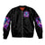 Thunder Skull Sleeve Zip Bomber Jacket Love Me Like My Demons Do