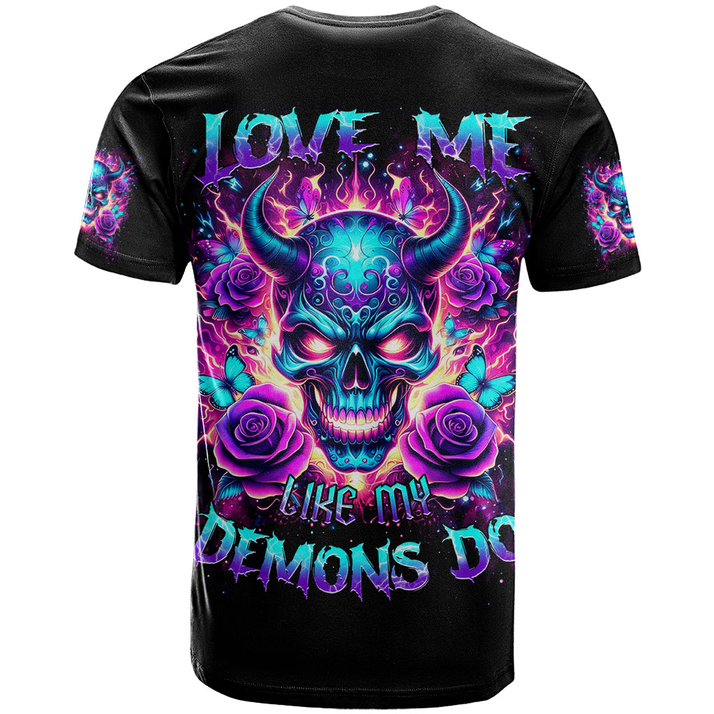 Thunder Skull T Shirt Love Me Like My Demons Do