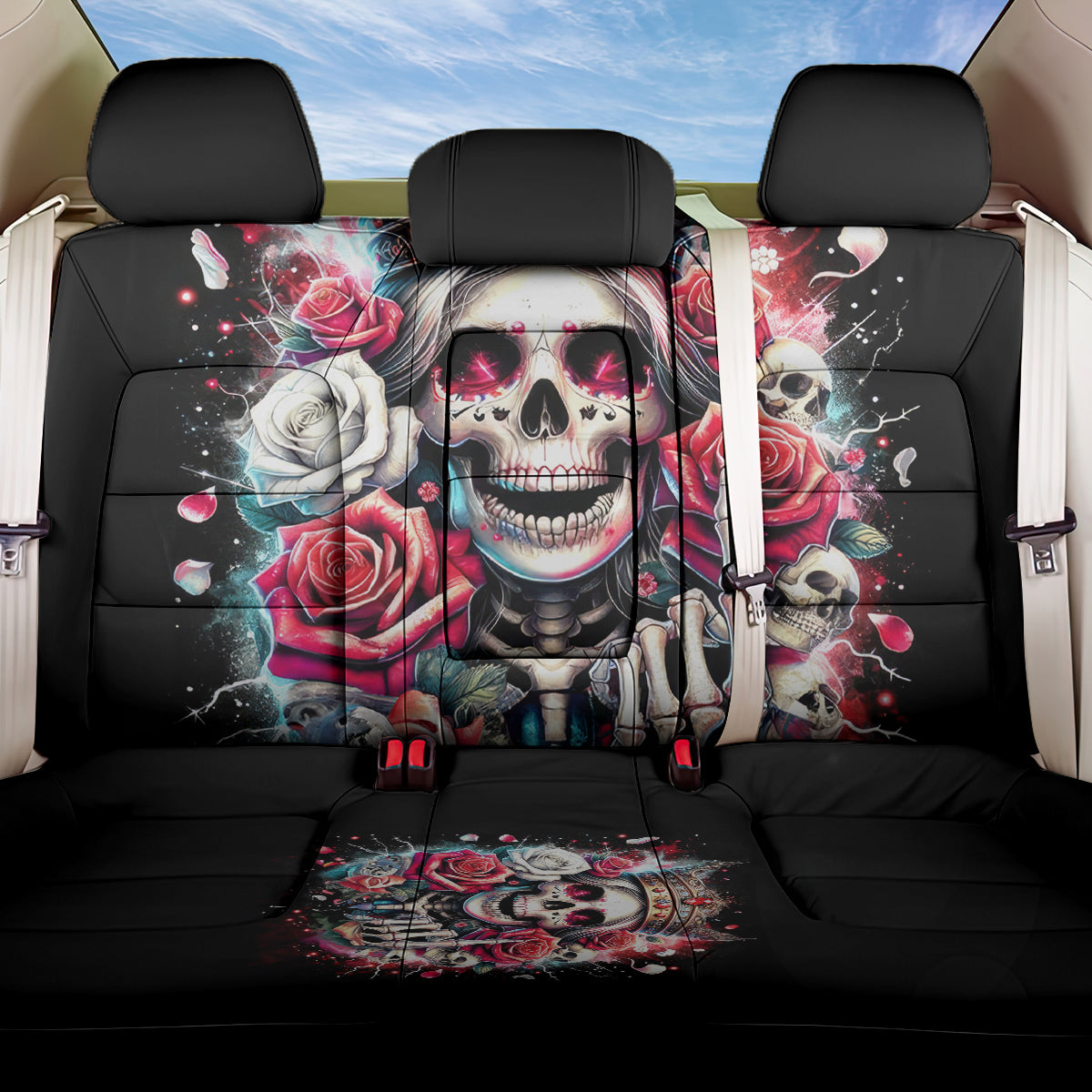 Queen Skull Back Car Seat Cover Bitch I'm Not A Princess I'm The Fucking Queen - Wonder Print Shop