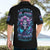 Rose Skull Hawaiian Shirt I'm Never Alone My Demons Are With Me 24/7 - Wonder Print Shop