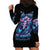 Rose Skull Hoodie Dress I'm Never Alone My Demons Are With Me 24/7 - Wonder Print Shop