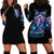 Rose Skull Hoodie Dress I'm Never Alone My Demons Are With Me 24/7 - Wonder Print Shop