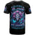 Rose Skull T Shirt I'm Never Alone My Demons Are With Me 24/7