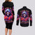 Rose Skull Couples Matching Long Sleeve Bodycon Dress and Long Sleeve Button Shirt F Bomb Mom I Sprinkle That Shit Like Confetti - Wonder Print Shop