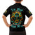 Sunflower Skull Family Matching Puletasi and Hawaiian Shirt I'm Blunt Because God Rolled Me That Way - Wonder Print Shop