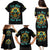 Sunflower Skull Family Matching Puletasi and Hawaiian Shirt I'm Blunt Because God Rolled Me That Way - Wonder Print Shop