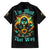 Sunflower Skull Family Matching Puletasi and Hawaiian Shirt I'm Blunt Because God Rolled Me That Way - Wonder Print Shop