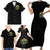 Sunflower Skull Family Matching Short Sleeve Bodycon Dress and Hawaiian Shirt I'm Blunt Because God Rolled Me That Way - Wonder Print Shop