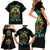 Sunflower Skull Family Matching Short Sleeve Bodycon Dress and Hawaiian Shirt I'm Blunt Because God Rolled Me That Way - Wonder Print Shop