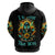 Sunflower Skull Hoodie I'm Blunt Because God Rolled Me That Way - Wonder Print Shop