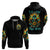 Sunflower Skull Hoodie I'm Blunt Because God Rolled Me That Way - Wonder Print Shop