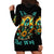 Sunflower Skull Hoodie Dress I'm Blunt Because God Rolled Me That Way - Wonder Print Shop