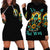 Sunflower Skull Hoodie Dress I'm Blunt Because God Rolled Me That Way - Wonder Print Shop