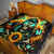 Sunflower Skull Quilt I'm Blunt Because God Rolled Me That Way