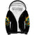 Sunflower Skull Sherpa Hoodie I'm Blunt Because God Rolled Me That Way