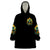 Sunflower Skull Wearable Blanket Hoodie I'm Blunt Because God Rolled Me That Way