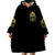 Sunflower Skull Wearable Blanket Hoodie I'm Blunt Because God Rolled Me That Way