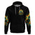 Sunflower Skull Zip Hoodie I'm Blunt Because God Rolled Me That Way