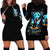 Devil Skull Hoodie Dress One Day I'm Gonna Just Say And Let My Demons Out Play - Wonder Print Shop